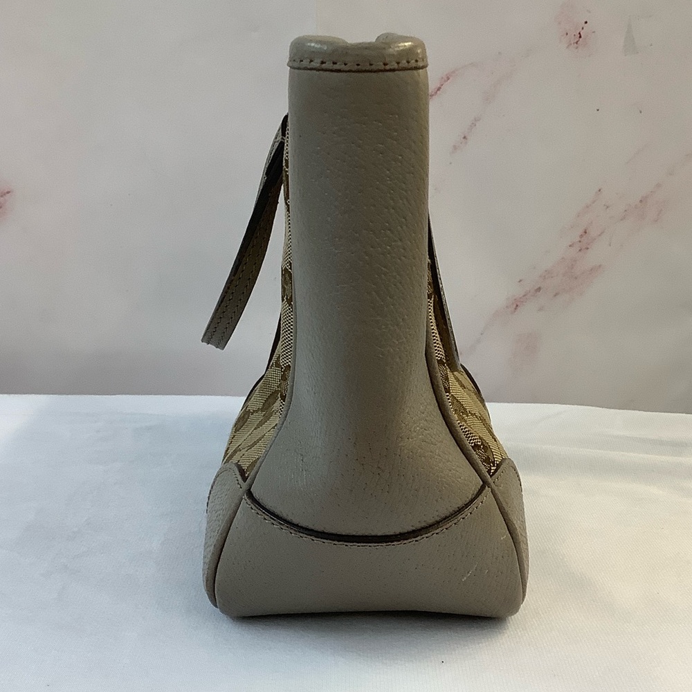 GUC Gucci Beige and Gray Women's Tote Bag - Picture 6 of 10